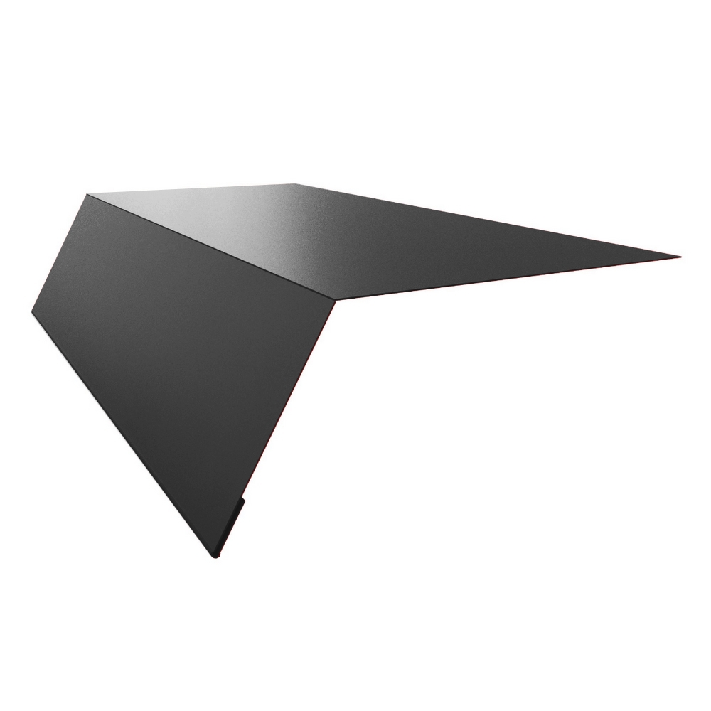 Traufblech mit einer Farbbeschichtung in Anthrazit RAL7016.